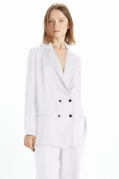 Neu Nomads Neu Nomads Damen vegan Jacke Jane Zweireiher Schneewittchen