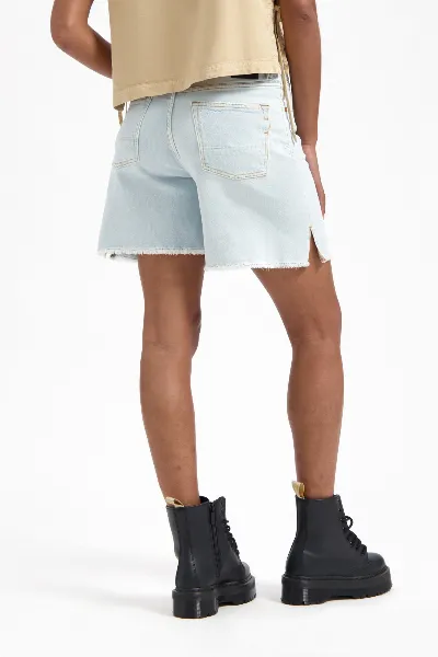 Kuyichi Kuyichi Damen vegan Shorts Feline High Rise Hellblau