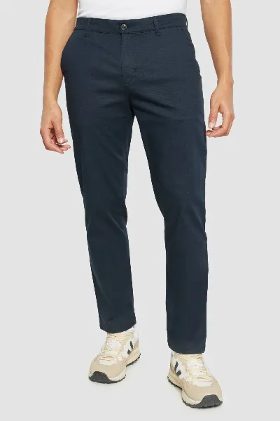 KnowledgeCotton Apparel KnowledgeCotton Apparel Herren vegan Hose Canvas Chuck Regular Total Eclipse Navy