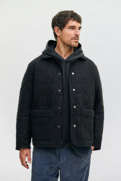 Rotholz Rotholz Herren vegan Jacke Flanell Gesteppt