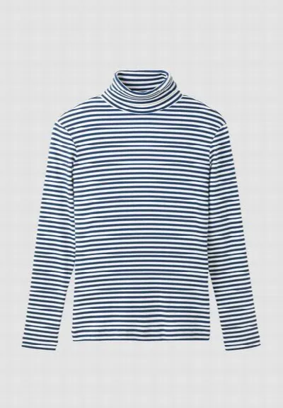 recolution Damen Rib Longsleeve aus Baumwoll Mix - LIATRIS STRIPES - recolution