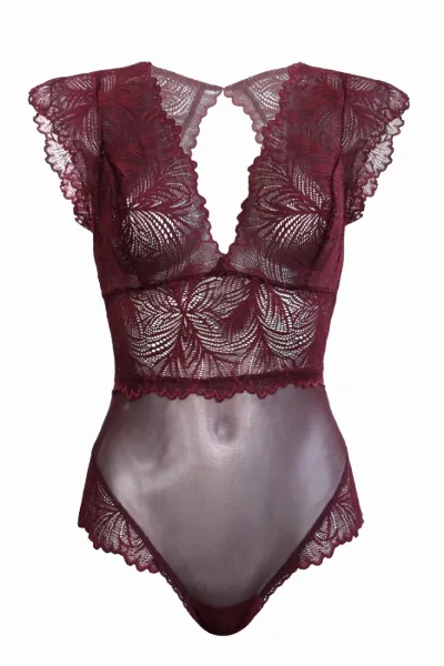Anekdot Anekdot Damen vegan Bodysuit Amara Pflaume