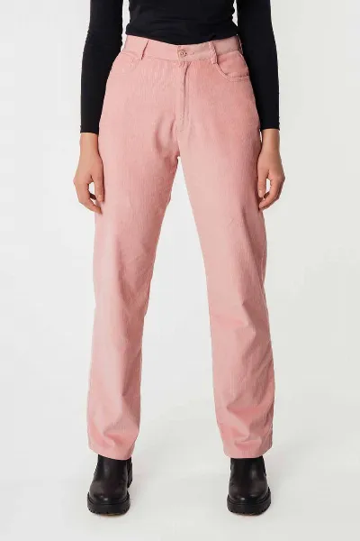 MELA MELA Damen vegan Hose Weites Bein Kord Oorja Rose Pink