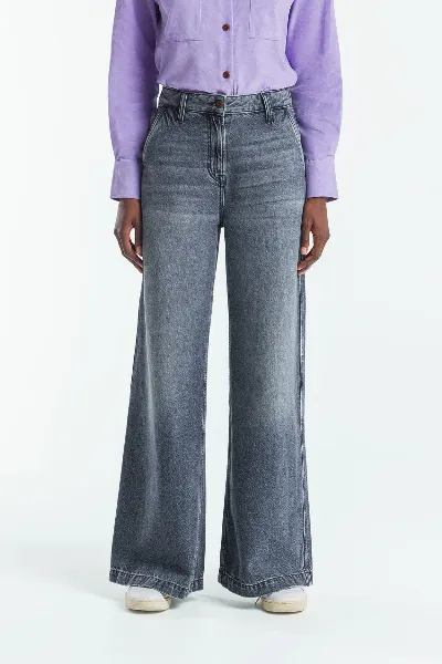 Kings Of Indigo Kings of Indigo Damen vegan Jeans Lilibet Jim Whale Blau