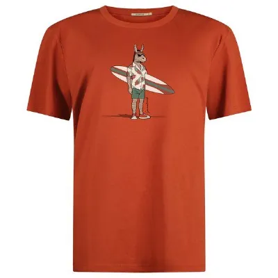 GreenBomb GREENBOMB Print T-Shirt Animal Donkey Surf Guide