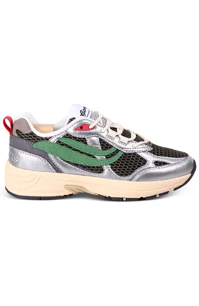 Genesis Genesis Damen vegan Sneaker G-Eco'99 Silber-Olive