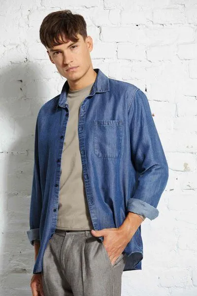 Wunderwerk Wunderwerk Herrenhemd aus Lyocell (TENCEL) Shirt TENCELdenim
