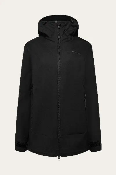 KnowledgeCotton Apparel KnowledgeCotton Apparel Damen vegan Jacke Damen Vent Canvas 200 Shell Black Jet