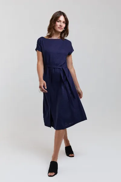 AYANI AYANI Damen vegan Kleid Julia Dunkelblau