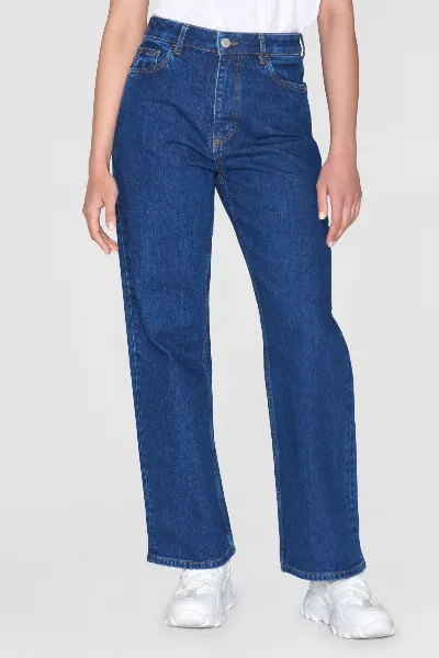 KnowledgeCotton Apparel KnowledgeCotton Apparel Damen vegan Jeans Gale Medium Blau
