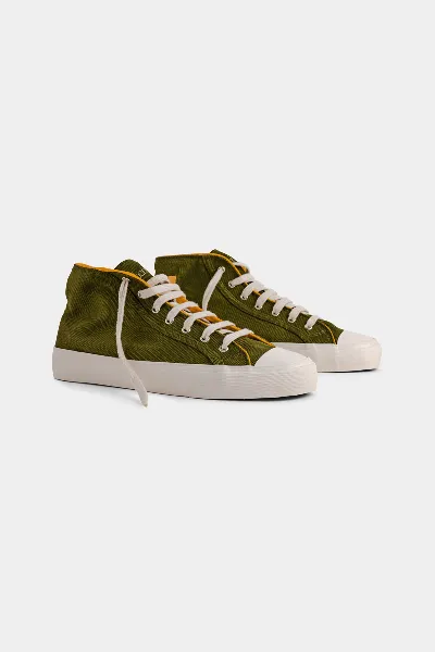 Bamburista Bamburista Herren vegan Sneaker Grasshopper High Moss
