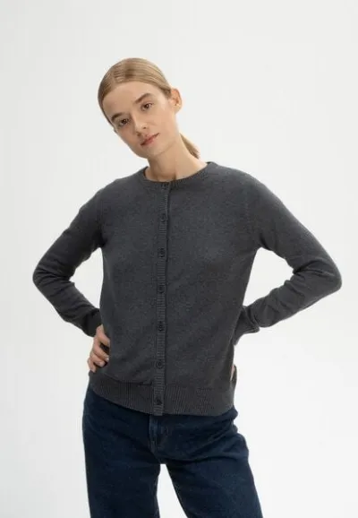 MELA MELA Feinstrick Cardigan Style NAMEEN aus 100% Bio-Baumwolle