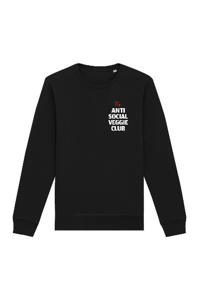 Oat Milk Club Oat Milk Club Damen vegan Sweatshirt Anti Social Veggie Club