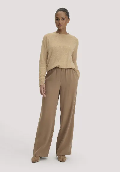 hessnatur hessnatur Damen Gewebe Hose Wide Leg aus TENCEL™ Lyocell - braun