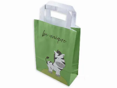 Elco ELCO Papier-Tragetasche Zebra 26 x 18 x 8 cm, 50 Stk.