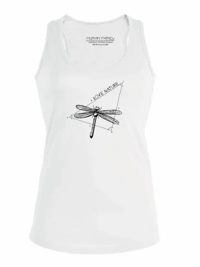 Human Family Human Family Racerback Tanktop - Shine Love Nature in weiss