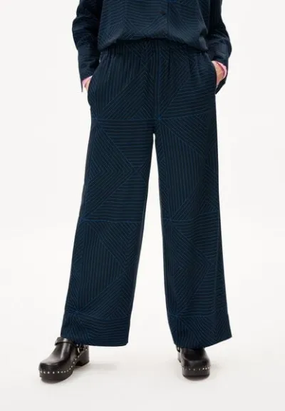 ARMEDANGELS ARMEDANGELS JOVAALIE GRAPHIC LINES - Damen Webhose aus LENZING ECOVERO Viskose