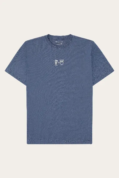 KnowledgeCotton Apparel KnowledgeCotton Apparel Herren vegan T-Shirt Herren Wasser Ist Leben Vintage Indigo