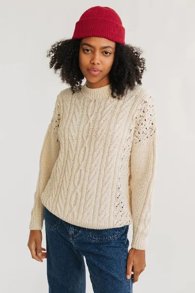 TWOTHIRDS Strickpullover Greencastle Off White