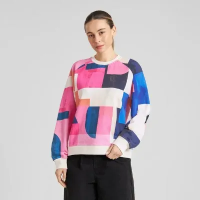Dedicated DEDICATED Ystad Abstract Blocks Sweatshirt