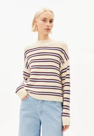 ARMEDANGELS ARMEDANGELS MERINAA STRIPED Damen Strickpullover aus100% Bio-Baumwolle