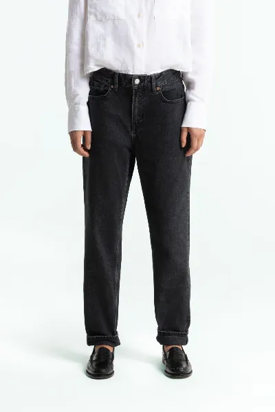 Kings Of Indigo Kings of Indigo Damen vegan Cropped Jeans Caroline Holo Washed Grau