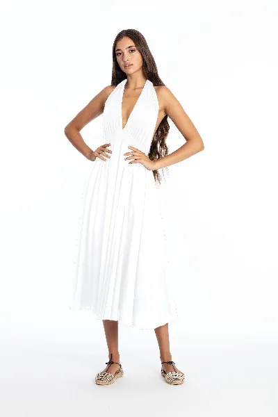 RAVENS VIEW IBIZA RAVENS VIEW IBIZA Damen vegan Kleid Marilyn White