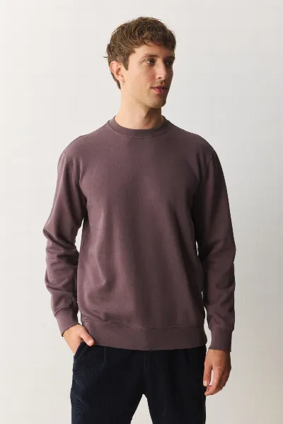 recolution Recolution Herren vegan Sweatshirt Tamarillo Dunkle Traube