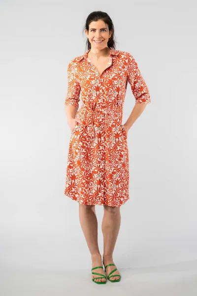 Marjolein Elisabeth Marjolein Elisabeth Damen vegan Kleid Merel Blumen