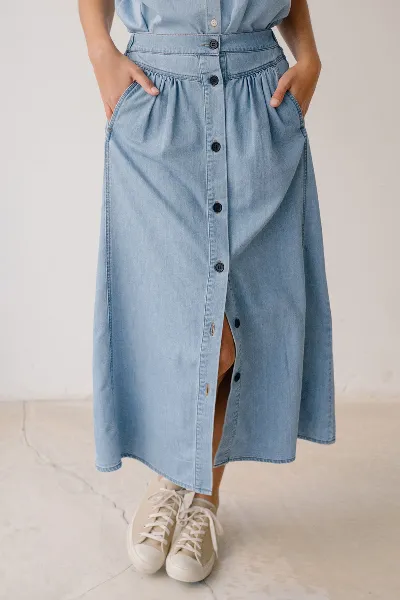 TWOTHIRDS TWOTHIRDS Damen vegan Rock Zave Fresh Blue