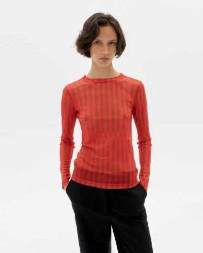 thinking mu thinking mu Esque Tere Top aus recykeltem Polyester