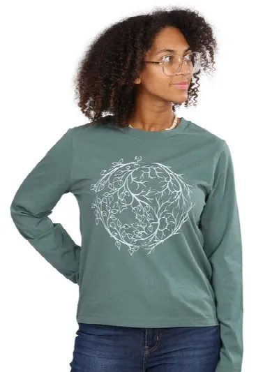 Life-Tree Life-Tree Organic Fairwear Longsleeve Women Fairwear Organic Bay YinYang |