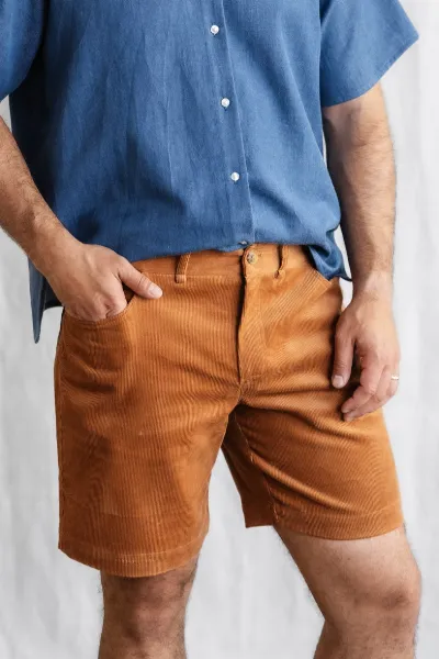 Jyoti Fair Works Jyoti Fair Works Herren vegan Kurze Hosen Gauri Zimt