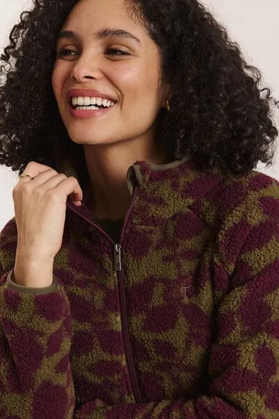 TRANQUILLO TRANQUILLO Teddy-Fleecejacke Alinaa aus recyceltem Polyester
