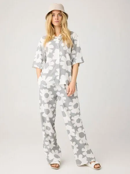 KnowledgeCotton Apparel KnowledgeCotton Apparel Weite Hose POSEY aus Ecovero und Bio-Leinen