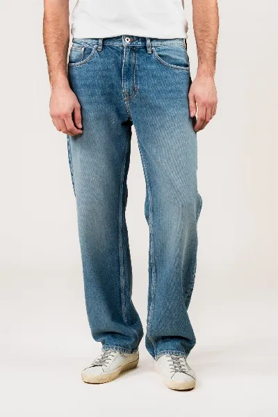 Kuyichi Kuyichi Herren vegan Jeans Larry Loose Lifecycle Blau