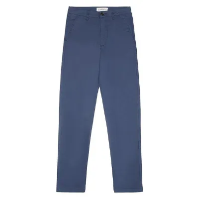 KnowledgeCotton Apparel KnowledgeCotton Apparel IRIS Mom-Fit Mid-Rise Canvas Pique Chino - GOTS/Vegan