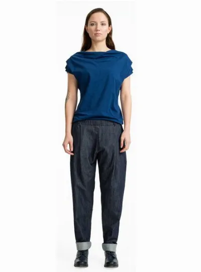 FORMAT FORMAT COSY II pants, denim dunkelblau unisex