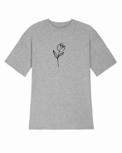 Human Family Human Family Bio Damen oversize T-Shirt-Kleid Flower