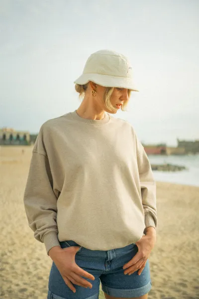 DIRTS DIRTS Herren vegan Sweatshirt Oversized Crewneck Desert