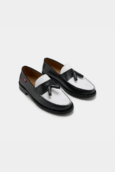 Zèta ZÃ¨ta Herren vegan Loafers Unisex Minho Schwarz & WeiÃŸ