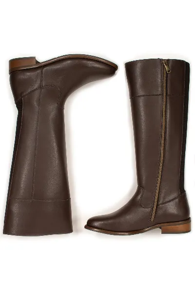 Will's Vegan Store Will's Vegan Store Damen vegan Kniehohe Stiefel Dunkel