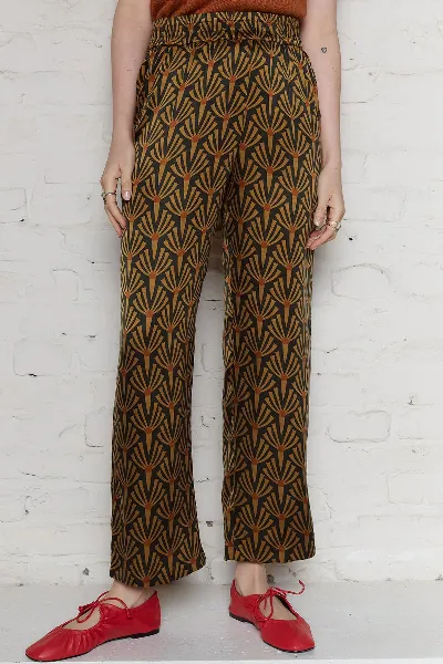 Yahmo Yahmo Damen vegan Hose Hilde Artdeco Grün/