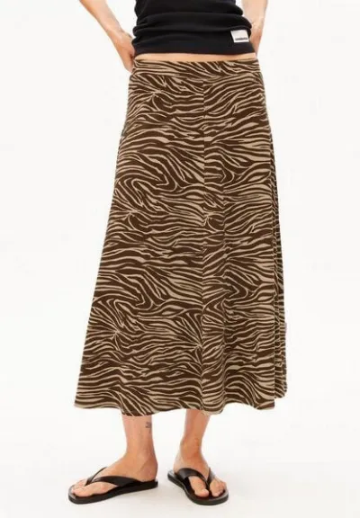 ARMEDANGELS ARMEDANGELS ILENIAA LARAA ZEBRA Damen Jerseyrock aus Bio-Baumwoll Mix