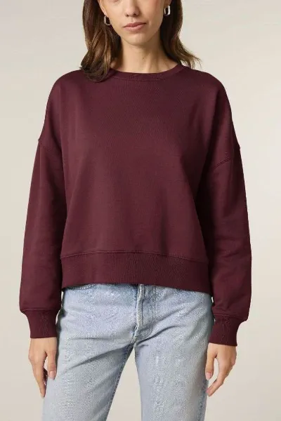 UNIPOLAR UNIPOLAR Damen vegan Pullover Basic Almai Burgundy