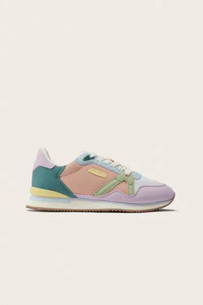 Odaje Odaje Damen vegan Sneaker Andrée Flieder/Ecru/Grün