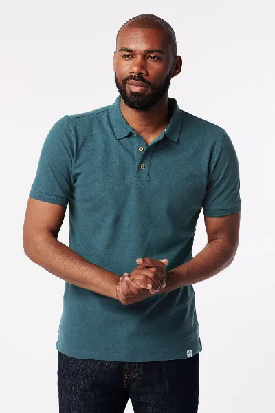 SKOT SKOT Herren vegan Polo Himmel