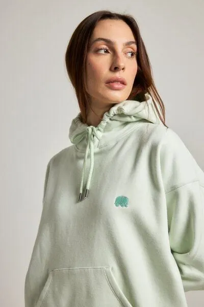 Trendsplant Trendsplant Women's Organic Essential Oversized Hoodie Mint Green
