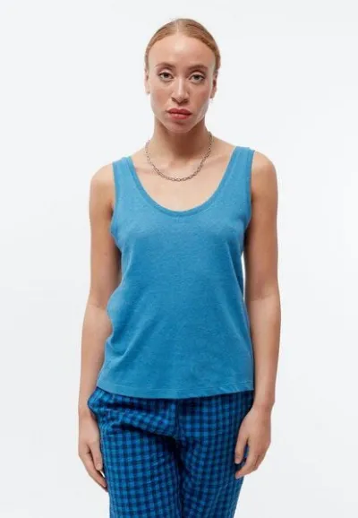 Givn Berlin Givn Berlin Tank-Top GBMAISIE aus Baumwoll-Leinen Mix