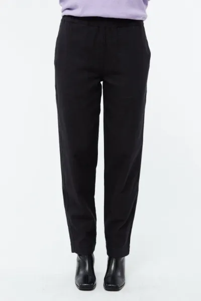 Givn Givn Damen vegan Hose Flanell Helena Anthrazit